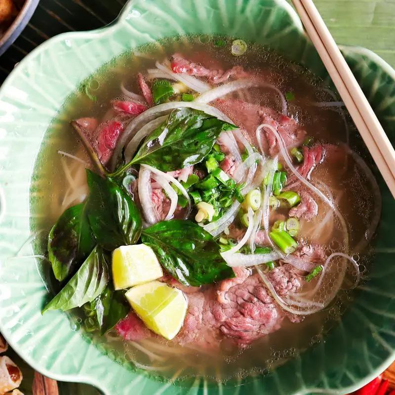 Beef & Beef Ball Noodle Soup (Pho) - Signature Vietnamese noodle soup at SEN Vietnamese Kitchen Calgary